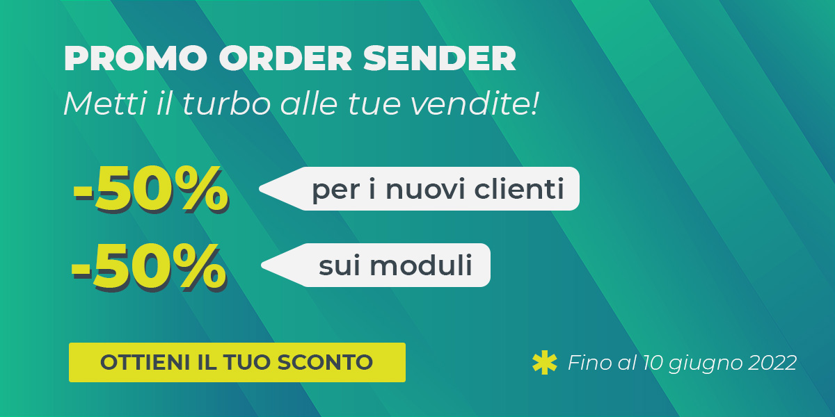 Promozione app per agenti order sender