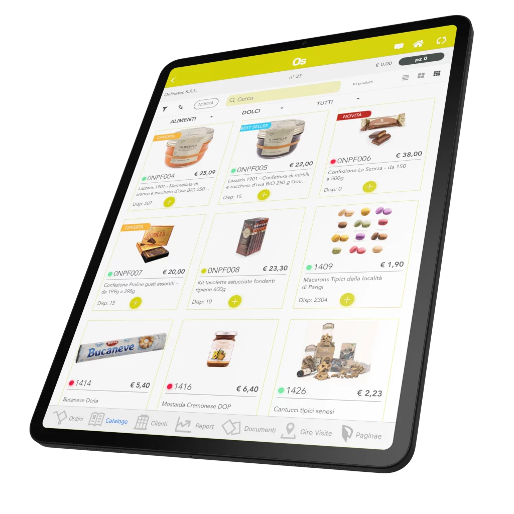 app catalogo digitale personalizzabile per rete vendita order sender enterprise