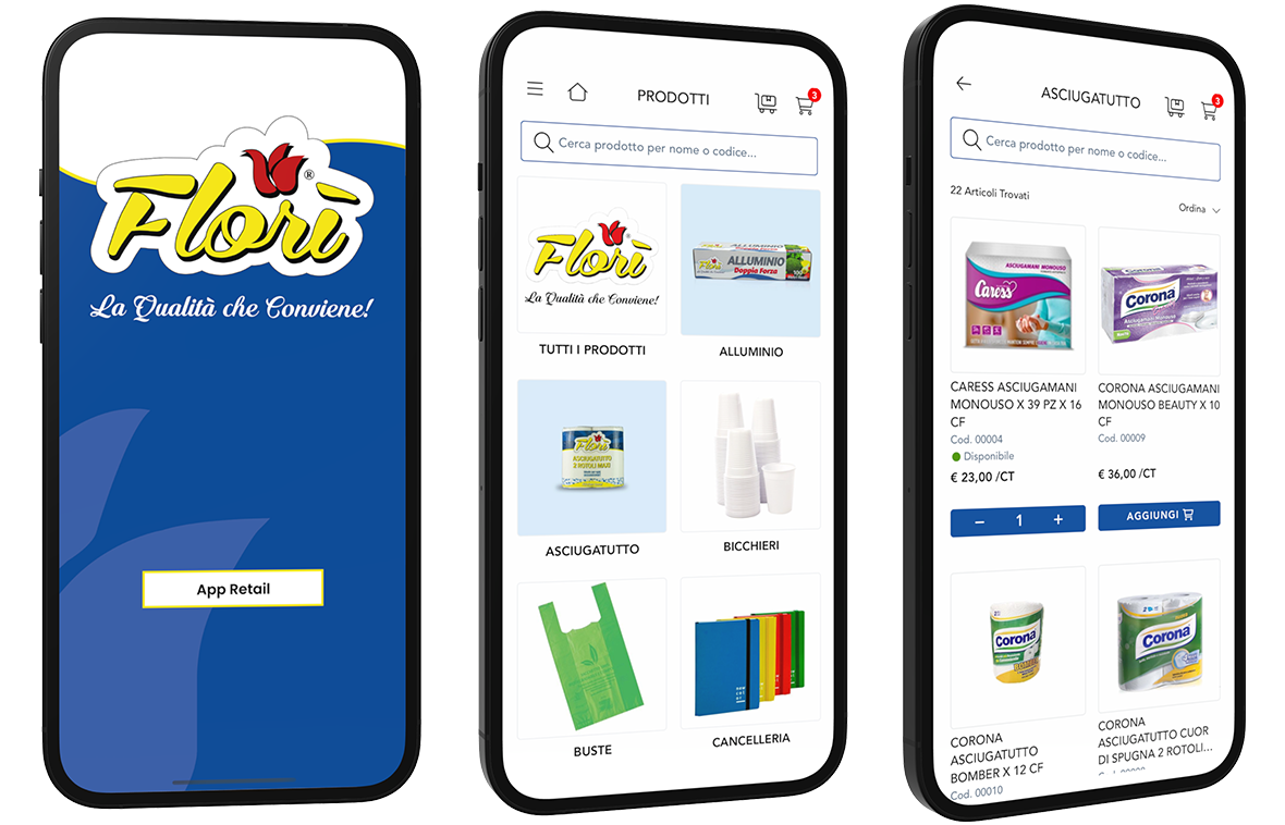 order sender app retail ecommerce personalizzabile