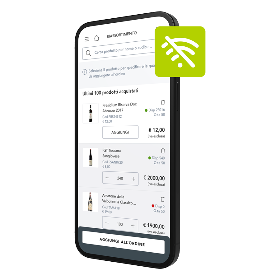 ecommerce b2b su smartphone offline order sender retail