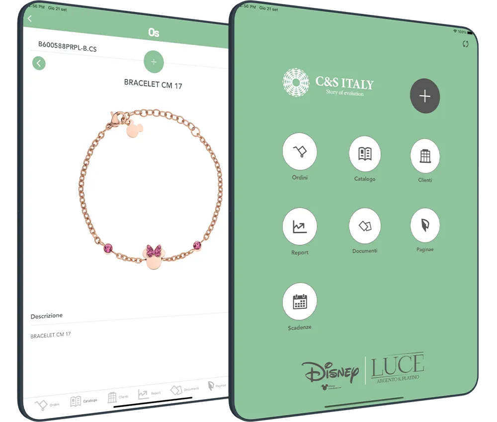 order sender enterprise software raccolta ordini tablet cs preziosi disney