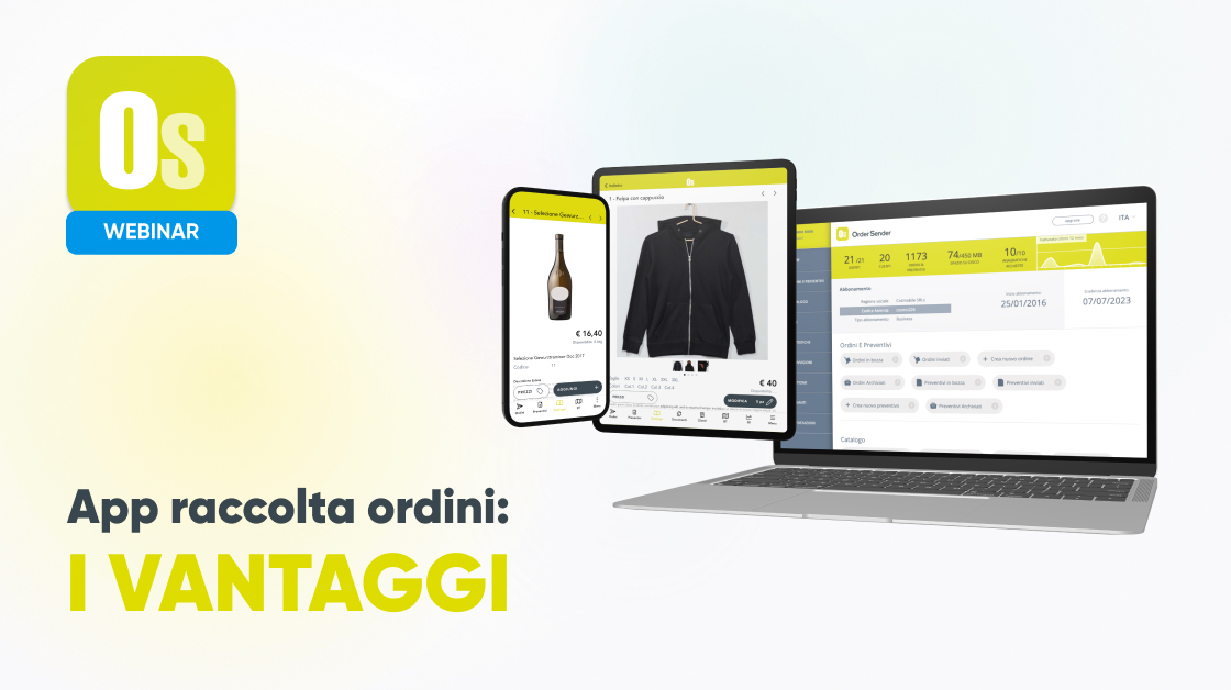 app raccolta ordini order sender webinar