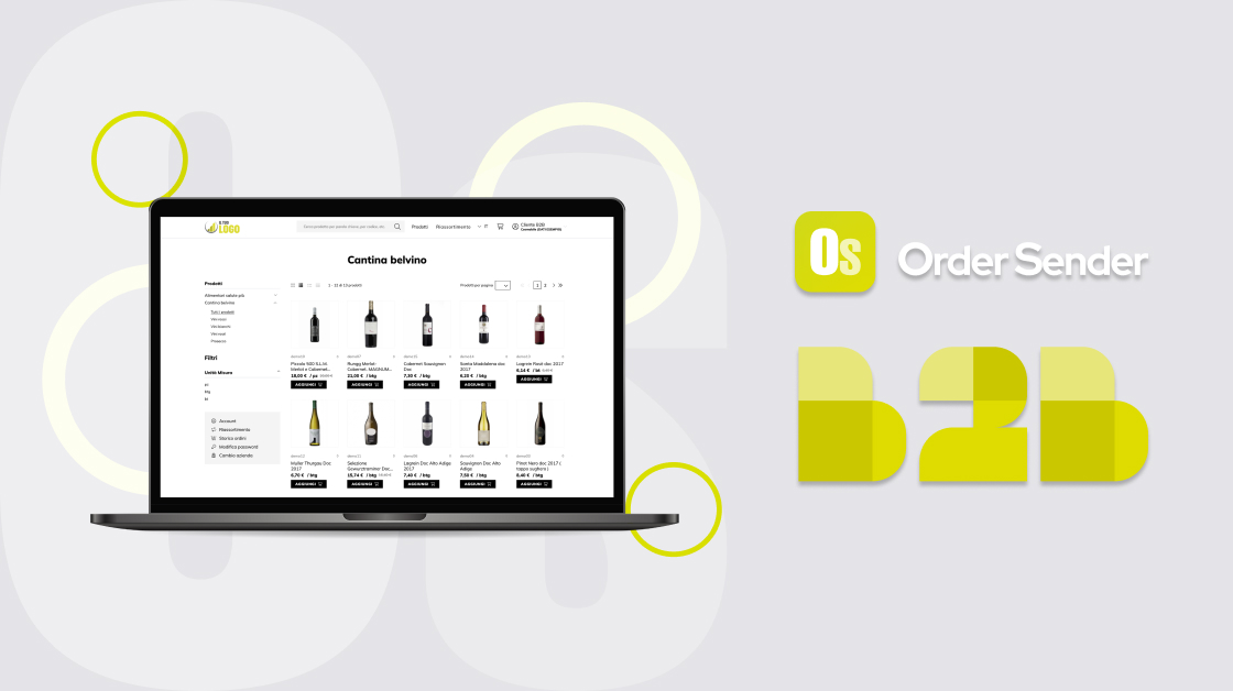 Ecommerce B2B per la gestione ordini clienti order sender