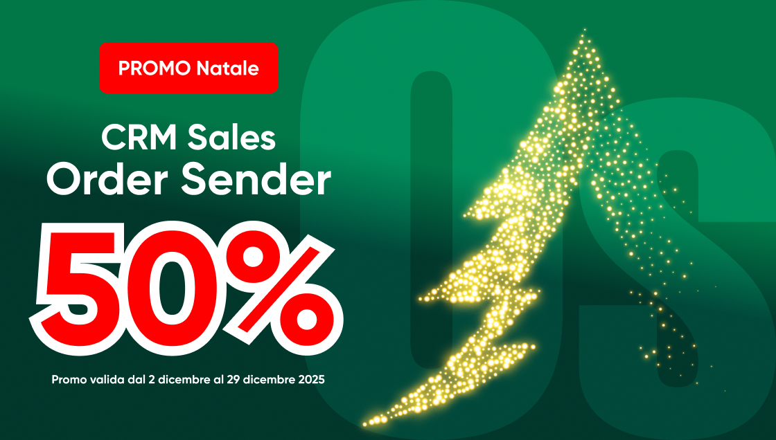 Natale 2025 CRM sales order Sender sconto 50%