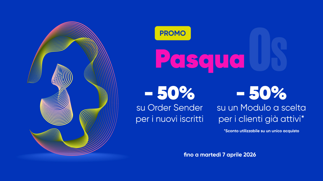 Promo Pasqua 2026 per la tua rete vendita Order Sender