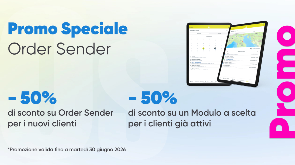 Dai uno sprint alla tua rete vendita con la promo Order Sender