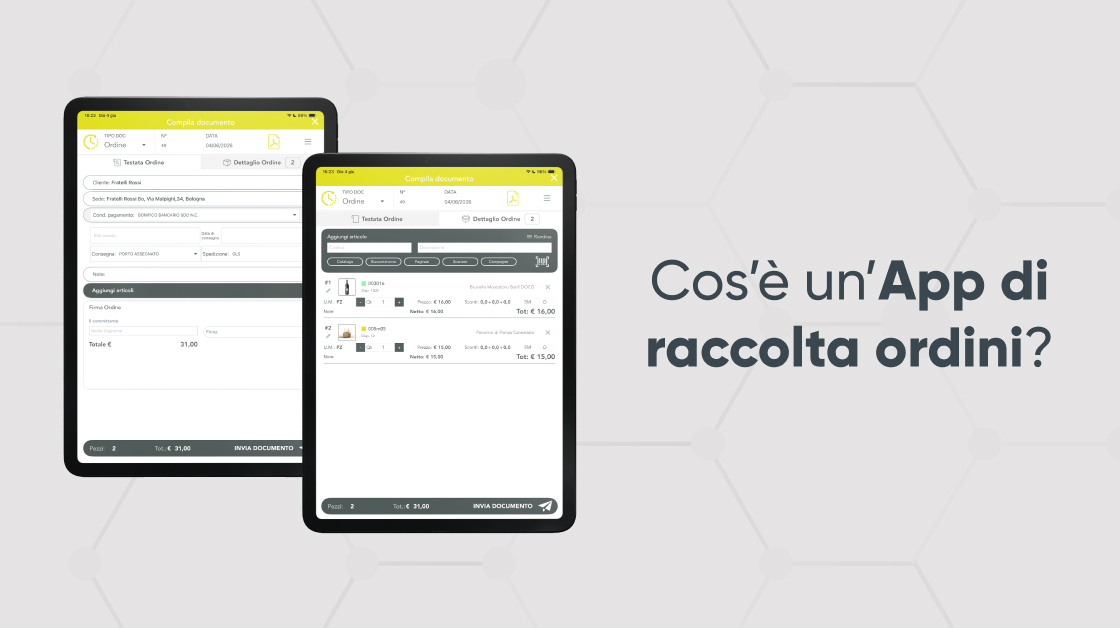 Cos'è un'App di raccolta ordini order sender