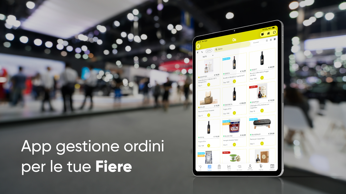 Fiere di settore perché un'App di raccolta ordini è il tuo miglior partner order sender